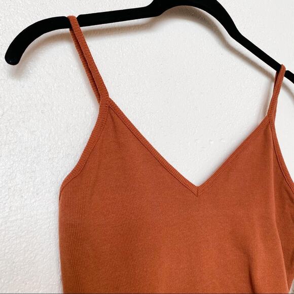 Nordstrom bp. V-Neck Ribbed Thong Bodysuit Size Large - Picture 4 of 10